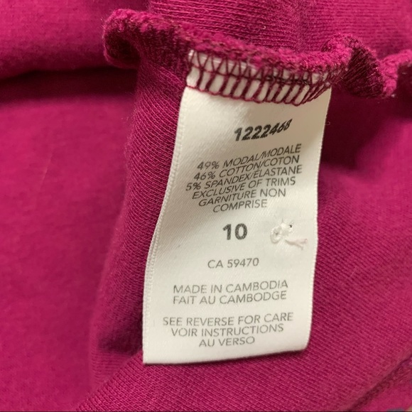 MEXX Heart Print Bell Dress With Bell Sleeves & Back Keyhole Berry Pink Girl 10Y - Picture 9 of 10